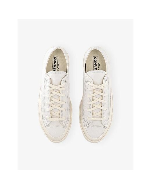 Converse White All Star Ox 70 S Perforated Leather Trainers for men