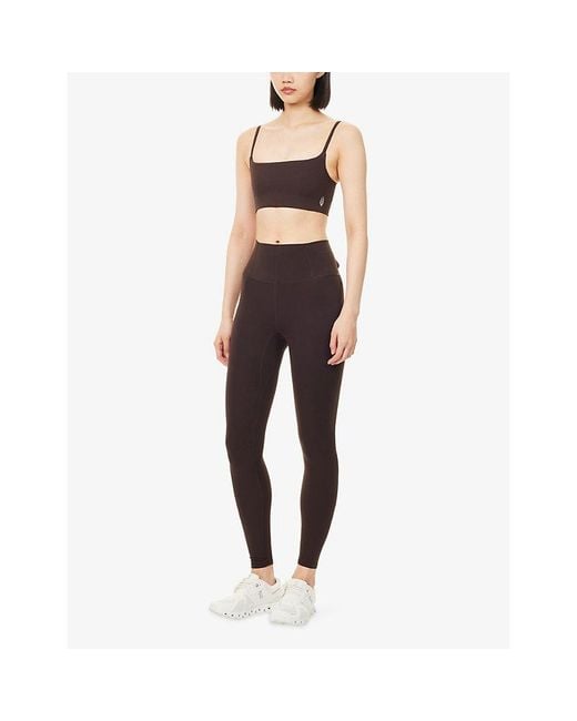 Fp Movement Purple Tighten Up Mini Ribbed Sports Bra