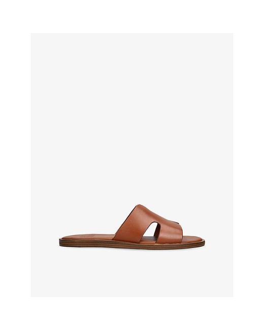 Steve Madden Brown Laincaster Leather Sandals for men