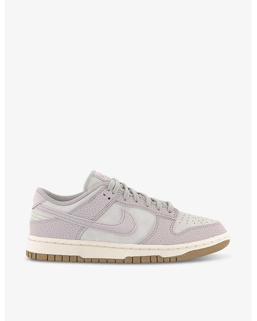 Nike White Dunk Low Panelled Leather Low-top Trainers