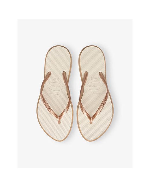 Havaianas Natural Slim Point Rubber Flip-Flops