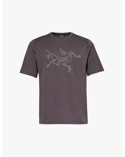 Arc'teryx Gray Cormac Brand-print Regular-fit Woven T-shirt Xx for men