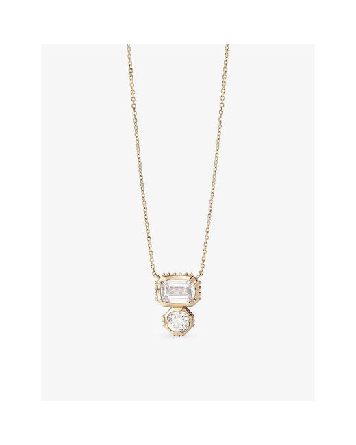 Astley Clarke Metallic Toi Et Moi 14Ct And Lab-Grown Diamond Pendant Necklace