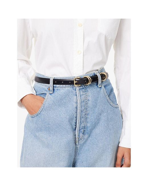 DEHANCHE Black Constance Leather Belt