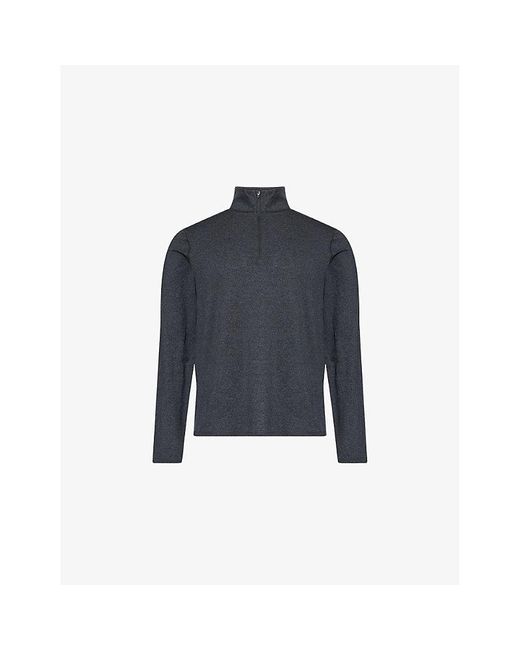 vuori Blue Ponto Half-Zip Stretch-Woven Sweatshirt for men