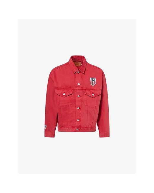 Levi's Red Levi's X World Cup Usa Soccer Type Iii Denim Trucker Jacket for men