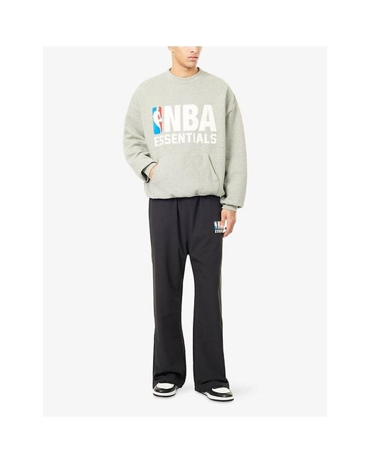 Fear Of God White Fog X Essentials X Nba Sport Crewneck Cotton-Blend Sweatshirt for men