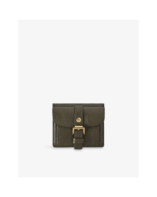 Mulberry Green Roxanne Square Leather Wallet