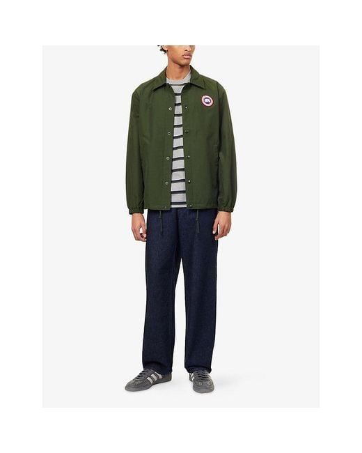 Canada Goose Green Regency Brand-Badge Cotton-Blend Jacket for men