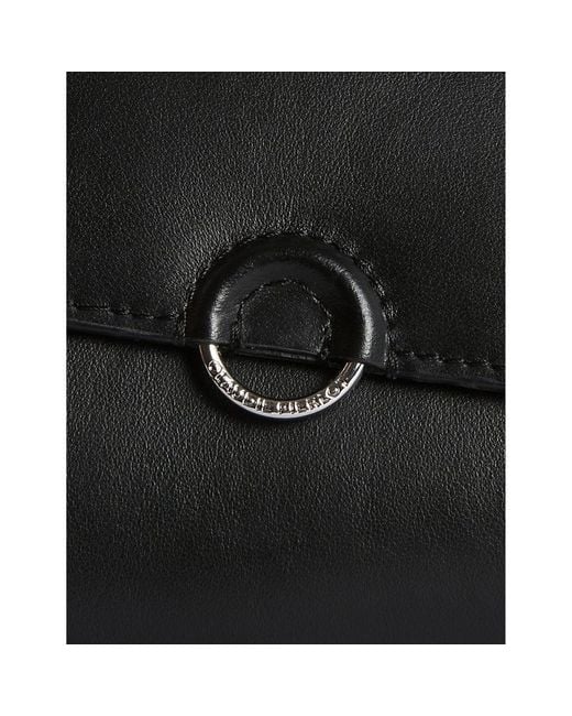 Claudie Pierlot Black Logo-engraved Leather Belt Bag