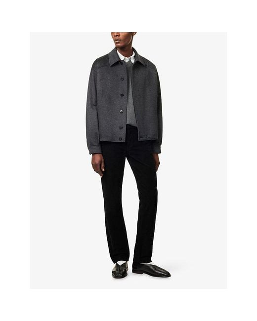 The Row Black Osano Long-Sleeve Cashmere Jacket for men