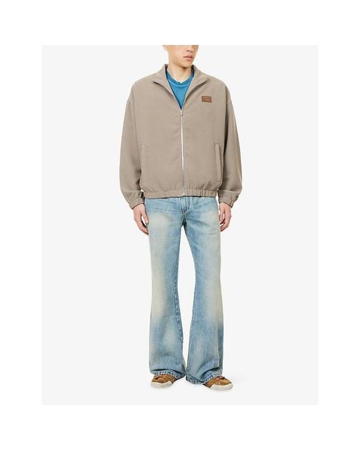 Amiri Natural Logo-Patch Woven Track Jacket for men