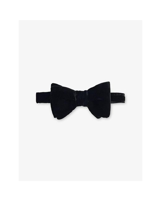 Tom Ford Black Tied Velvet Bow Tie for men