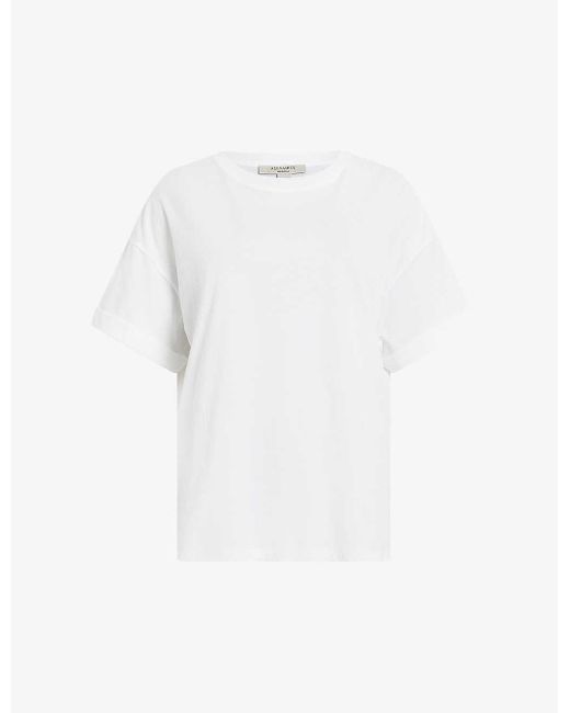 AllSaints White Briar Relaxed-fit Organic-cotton T-shirt