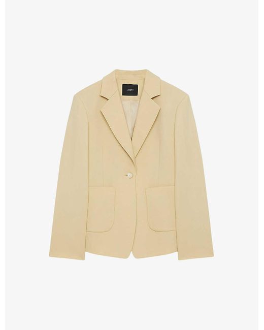 Joseph Natural Glenview Tailored Stretch-wool Jacket
