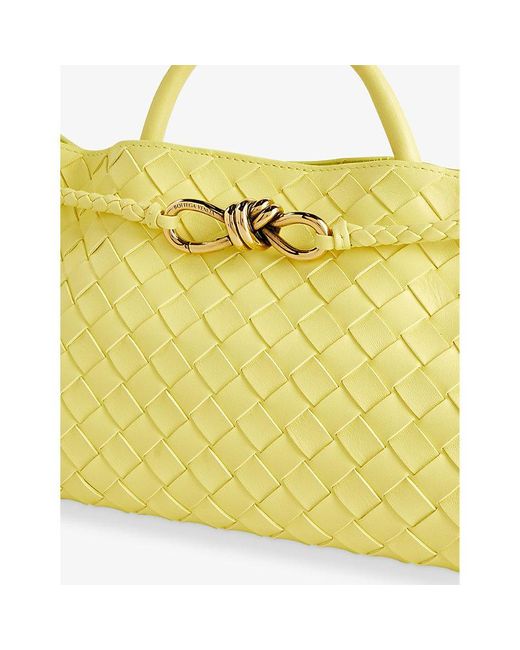 Bottega Veneta Yellow Andiamo Leather Shoulder Bag