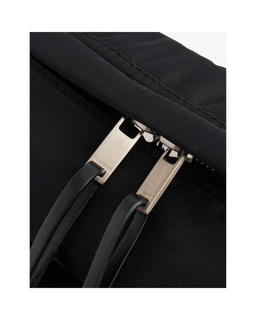 Jil Sander Black Adjustable-strap Branded Shell Cross-body Bag for men