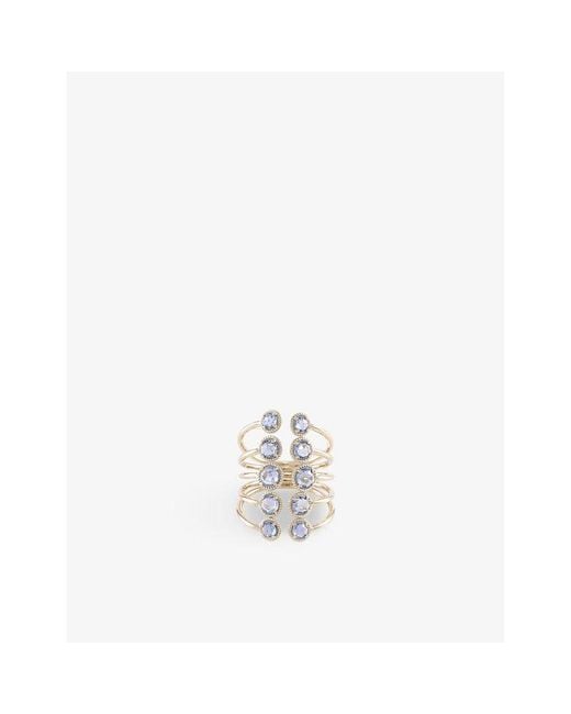 La Maison Du Couturier White Ritika Ravi Ivar 18Ct- And 1.77Ct Rose-Cut Sapphire Ring