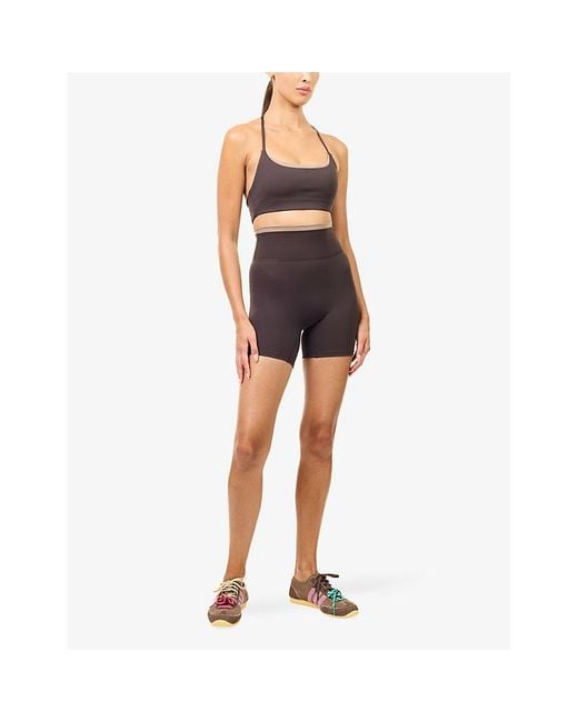 ADANOLA Brown Ultimate Double-Layered Medium Support Sports Bra