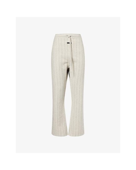 Fear Of God Natural Baseball Pinstripe Flannel Trousers for men