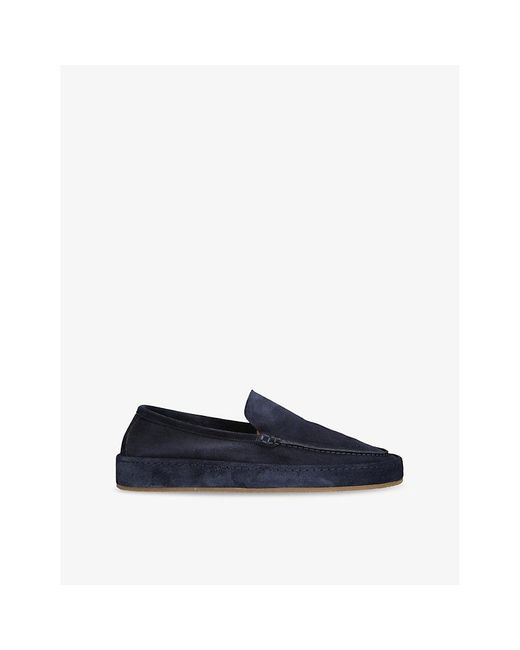 Aurélien Blue Voyager Suede Loafers for men
