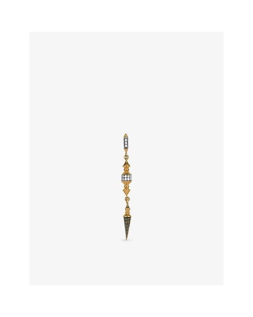 Kismet by Milka Metallic Ornament 0.11Ct Diamond Drop Earring