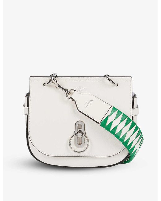 Mulberry Amberley Small Leather Crossbody Bag in White Lyst