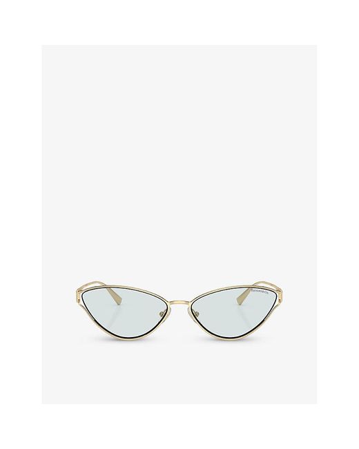 Tiffany & Co Metallic Tf3095 Cat-eye Metal Sunglasses