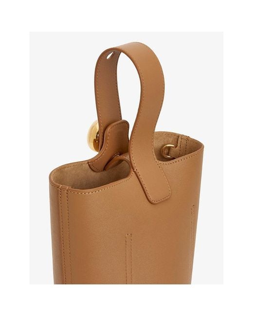 Loewe Natural Pebble Mini Leather Bucket Bag