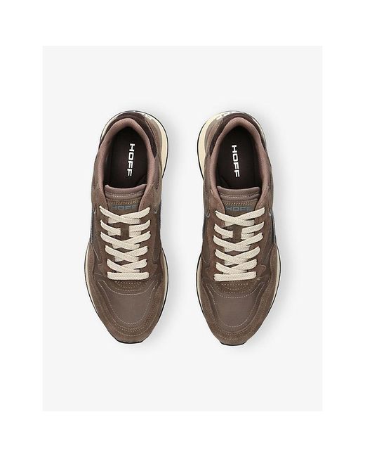 HOFF Brown City Suede And Shell Trainers for men