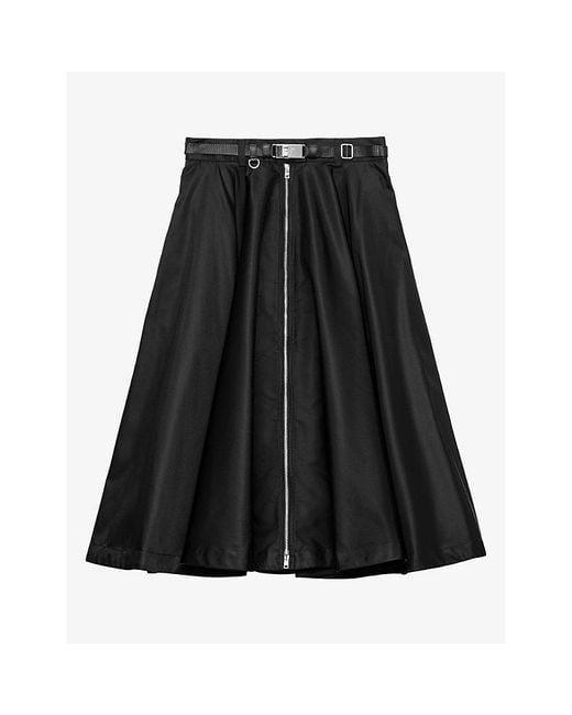 Prada Black Re-Nylon Midi Skirt