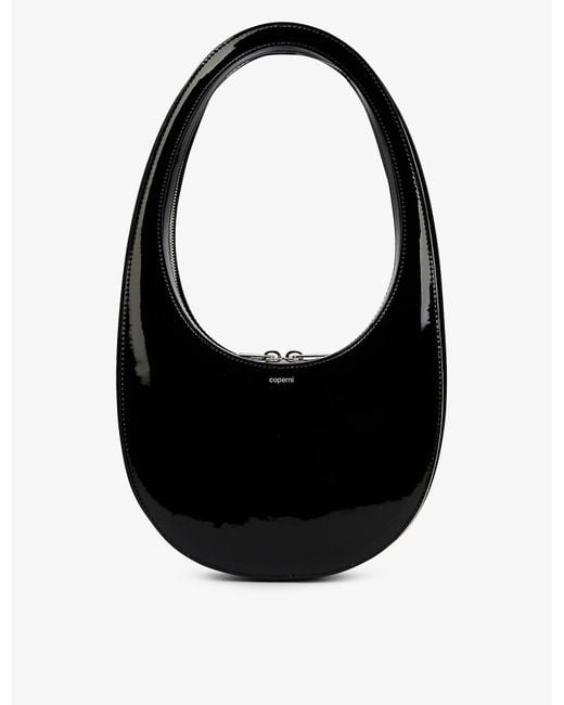 Coperni Swipe Patent-leather Shoulder Bag in Black | Lyst UK
