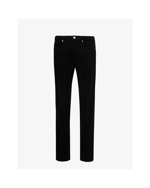 FRAME Black L'Homme Slim Stretch-Denim Jeans for men