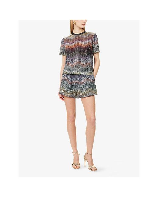 Missoni Gray Miss P Elasticated Sequin Shorts