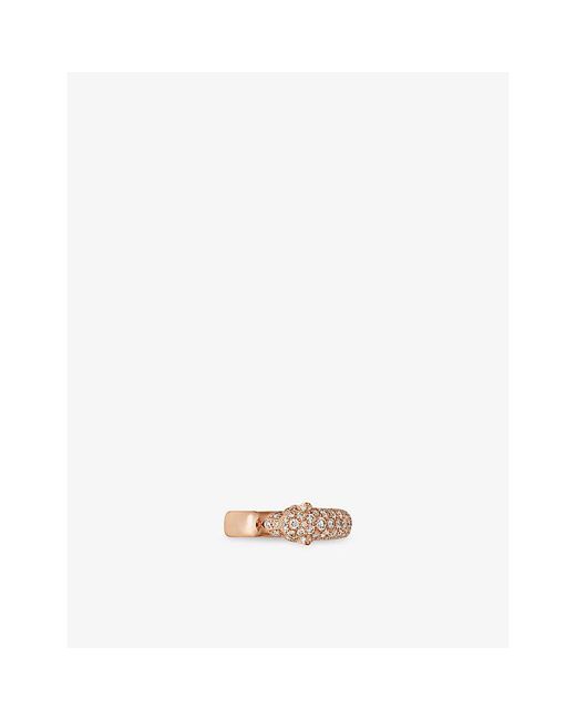 Cartier White Panthère De 18Ct Rose- And Diamond Ring