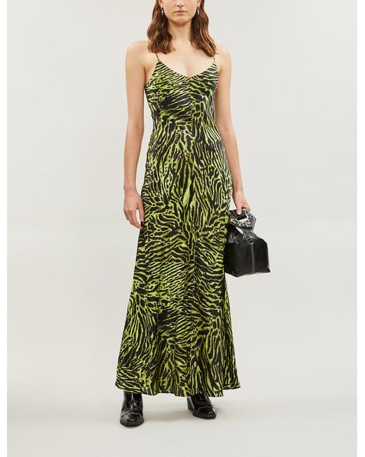 Tiger satin slip dress deals