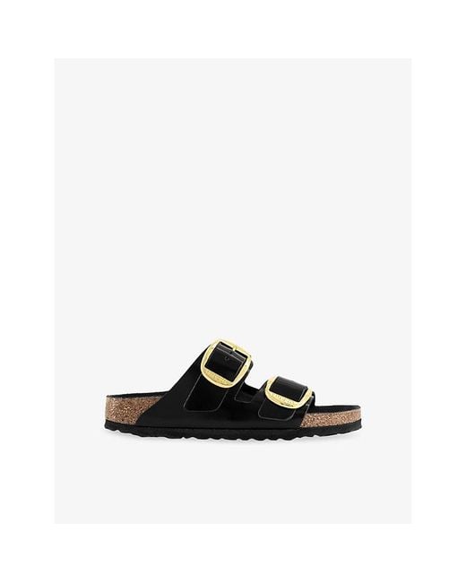 Birkenstock Black Arizona Big Buckle Leather Sandals