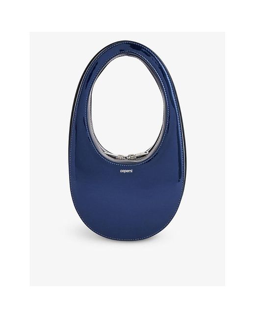 Coperni Blue Swipe Mini Leather Cross-body Bag