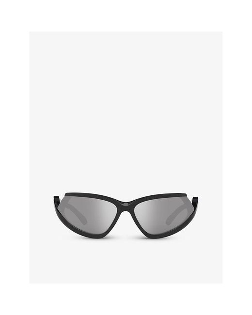 Balenciaga Gray 6e000312 Bb0289s Rectangle-shape Injected Sunglasses for men
