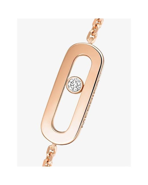 Messika White Move Uno 18Ct And 0.02Ct Diamond Bracelet