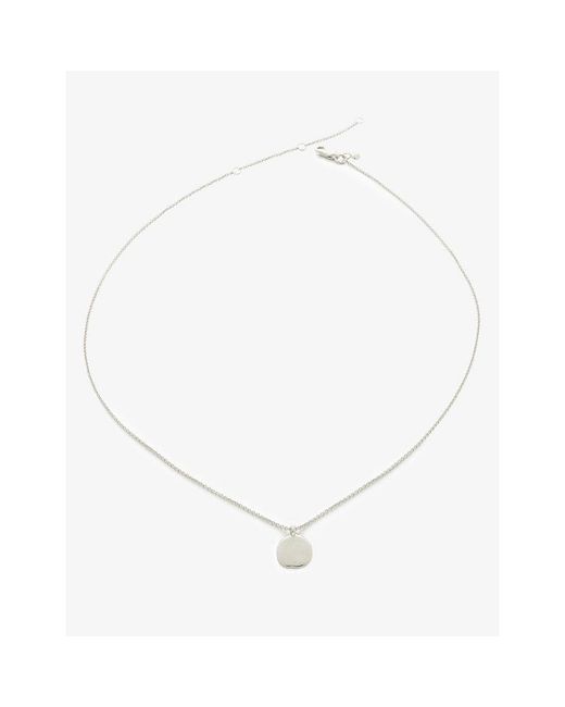 Monica Vinader Metallic Mv Siren Petal Sterling Chain Necklace
