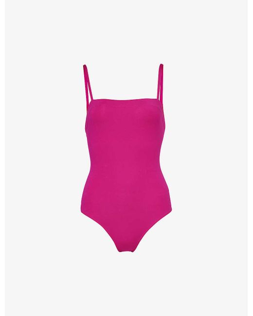 Eres Pink Aquarelle Stretch-jersey Swimsuit