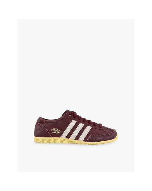 Adidas Brown Japan Decon Leather Low-Top Trainers