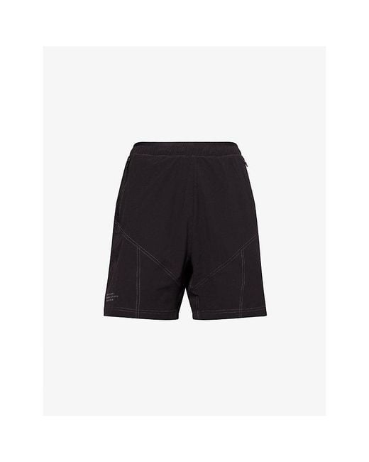 GYMSHARK Black Tactical 6' Mid-Rise Stretch-Woven Shorts for men