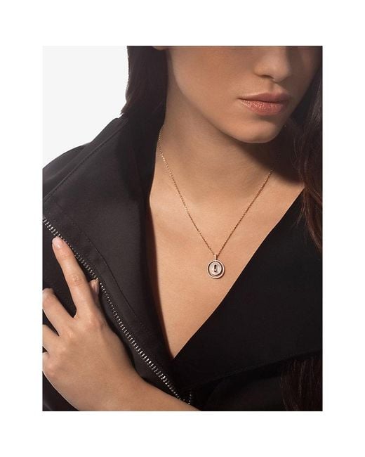 Messika Metallic 18Ct- Mother-Of-Pearl And 0.18Ct Diamond Necklace
