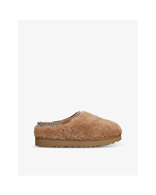 Ugg Brown Tasman Maxi Curly Sheepskin Slippers