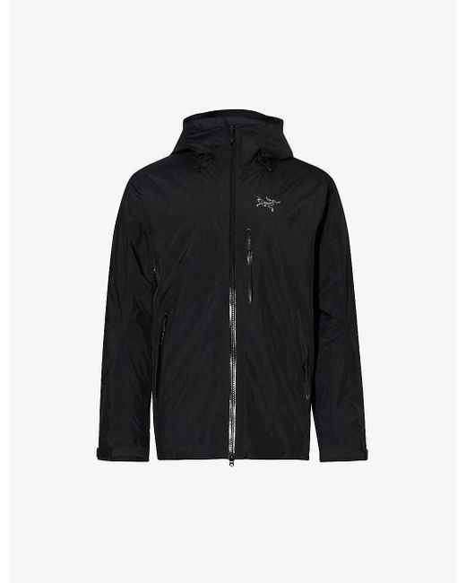 Arc'teryx Black Beta Brand-embroidered Regular-fit Shell Jacket for men