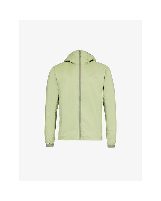 Arc'teryx Green Atom Logo-print Regular-fit Shell Jacket for men