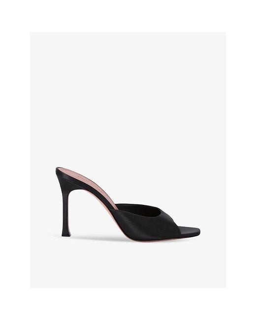 AMINA MUADDI Black Alexa Mesh Heeled Slipper 95