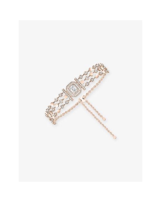 Messika White D-Vibes Multi-Row And 2.51Ct Diamond Bracelet